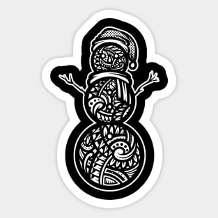 Snow Man Sticker